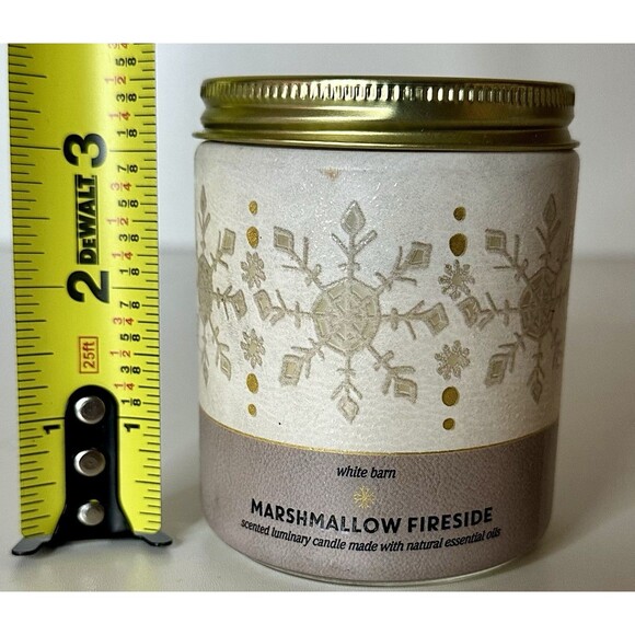 White Barn Marshmallow Fireside Single Wick Candle - 7 oz - Brand New - Picture 4 of 4
